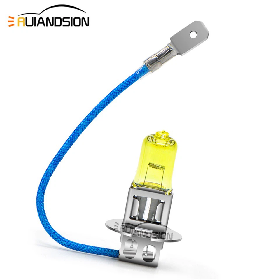 Ruiandsion Top Sell H3 Drl Halogen Fog Light Bulb Suppliers 12V Yellow